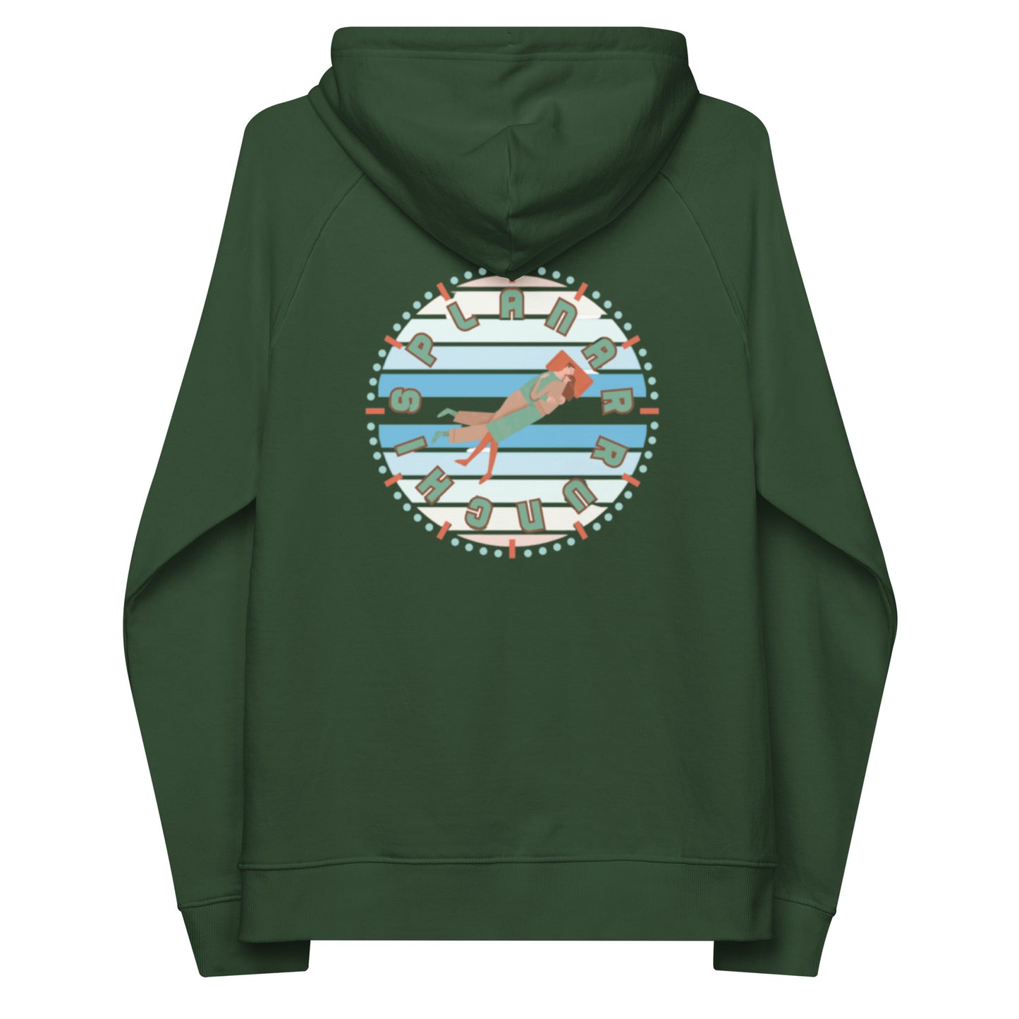 Unisex Embroidered Organic Raglan Hoodie - Arrunchis O'Clock