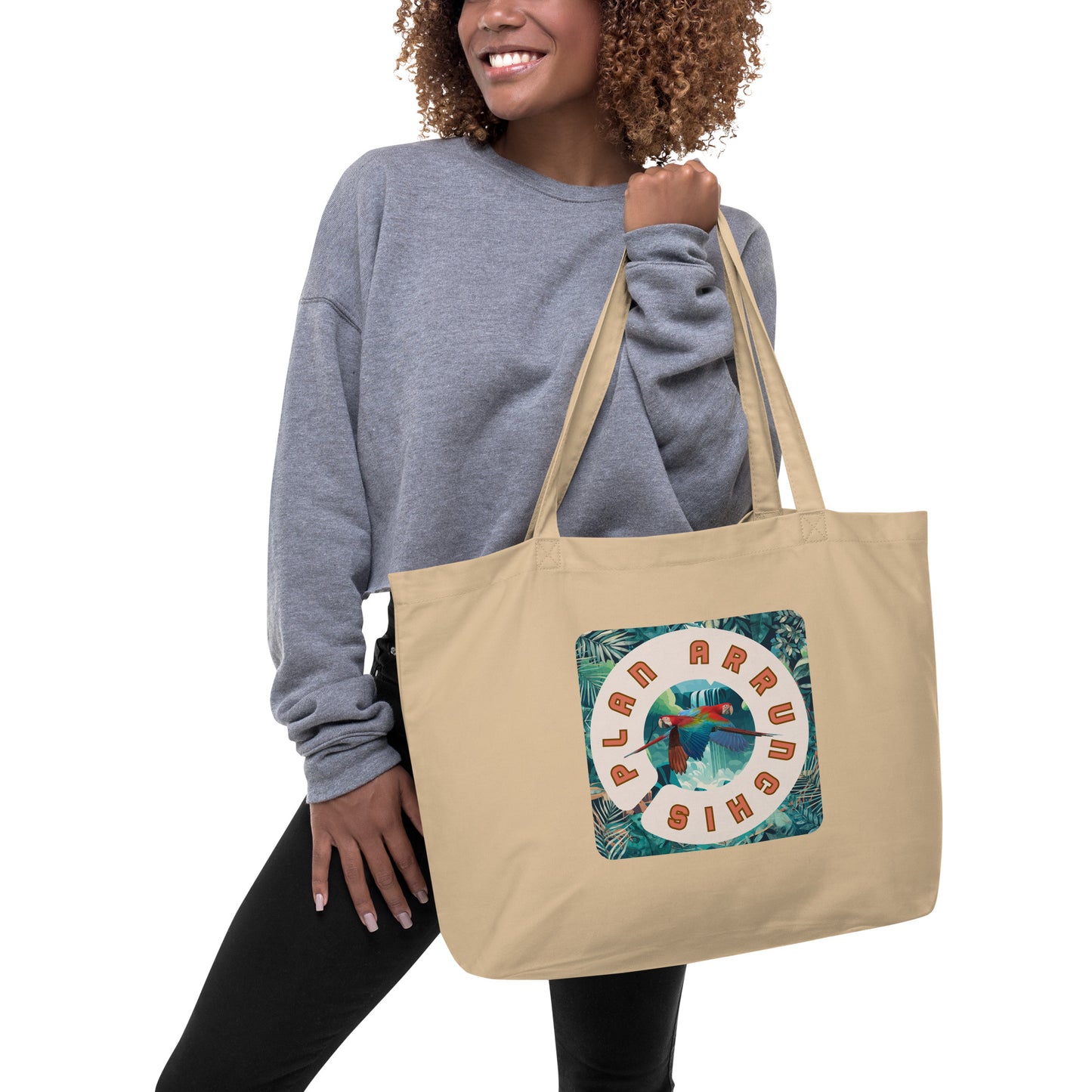 Large Organic Tote Bag (D) - Of A Feather