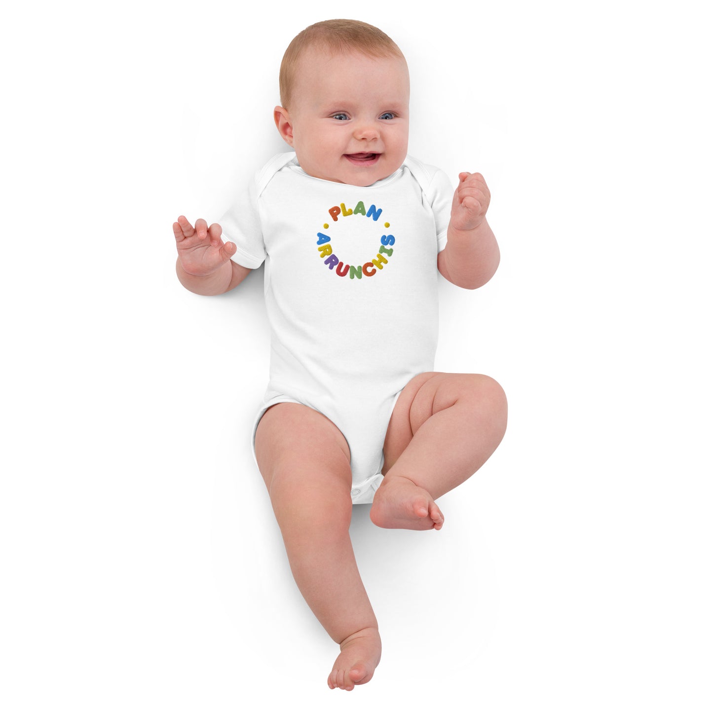 Embroidered Organic Cotton Onesie - Barbieland