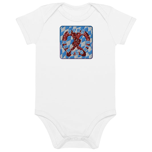 Embroidered Organic Cotton Onesie - Oktoberfest