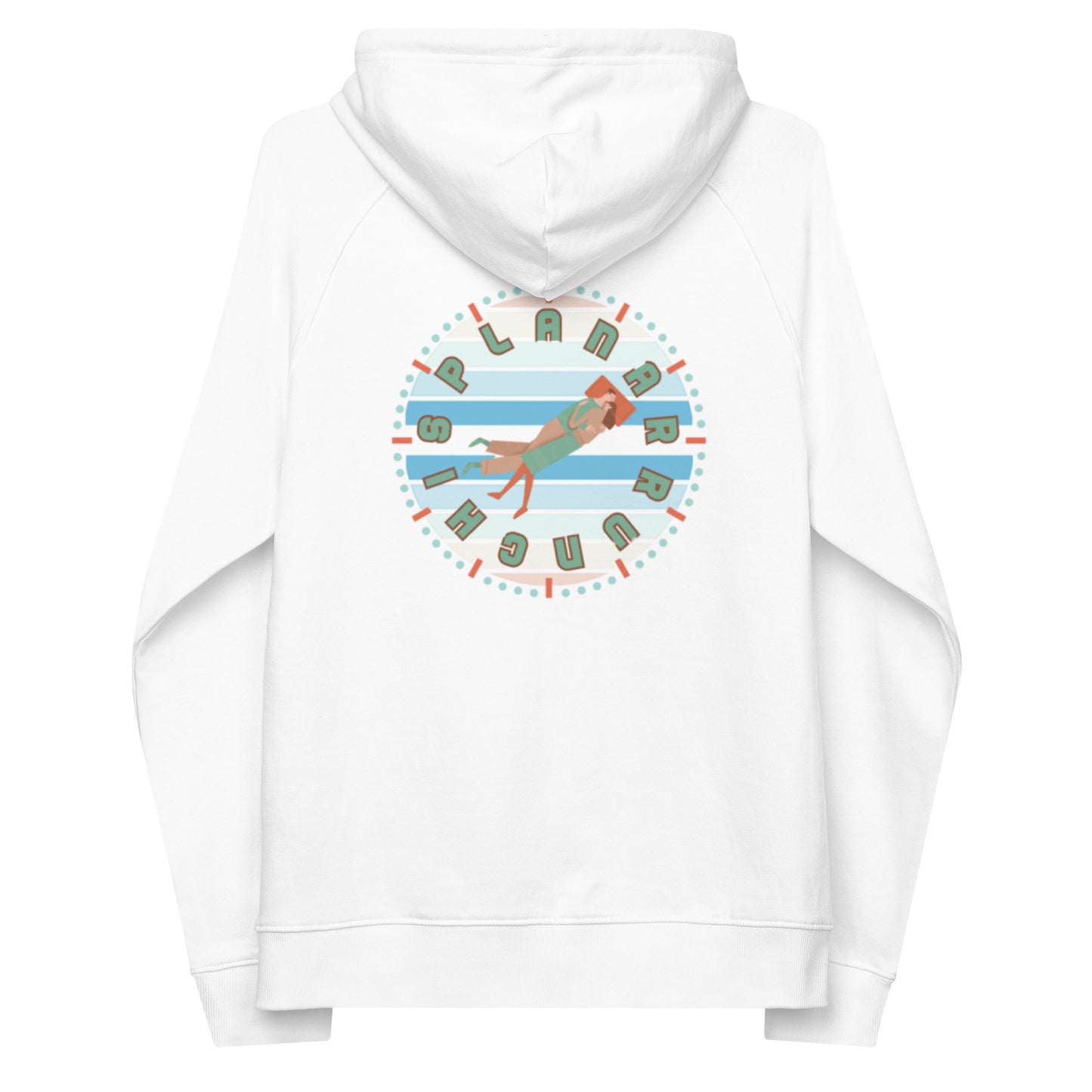 Unisex Embroidered Organic Raglan Hoodie - Arrunchis O'Clock