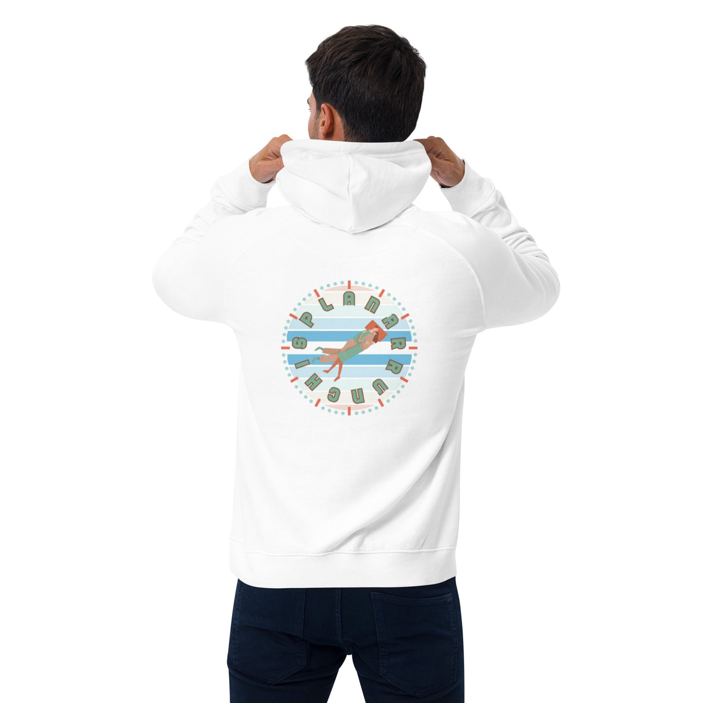 Unisex Embroidered Organic Raglan Hoodie - Arrunchis O'Clock