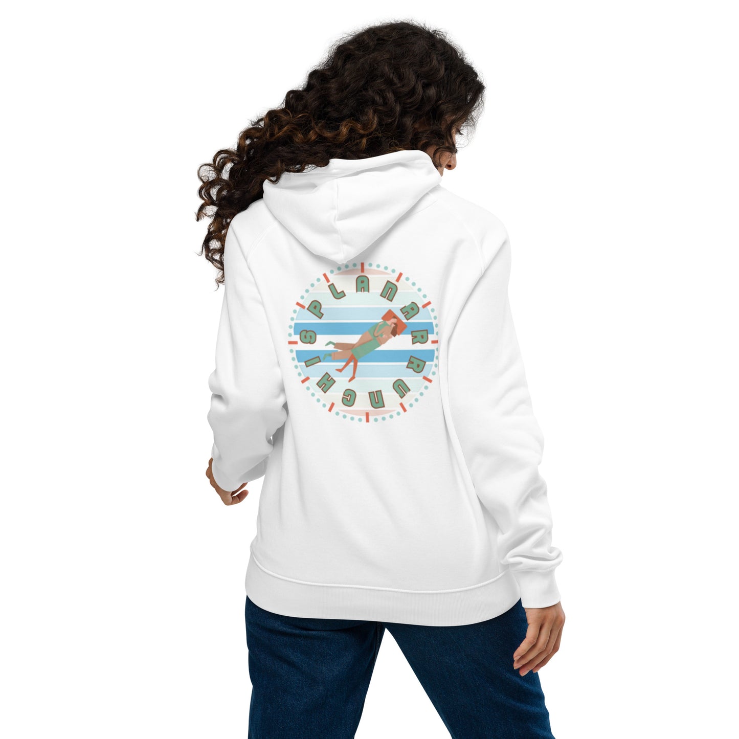 Unisex Embroidered Organic Raglan Hoodie - Arrunchis O'Clock